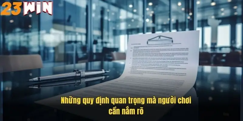 Điều Khoản Điều Kiện 23Win - Những Quy Định Quan Trọng Cần Biết 2 nhung-quy-dinh-quan-trong-ma-nguoi-choi-can-nam-ro