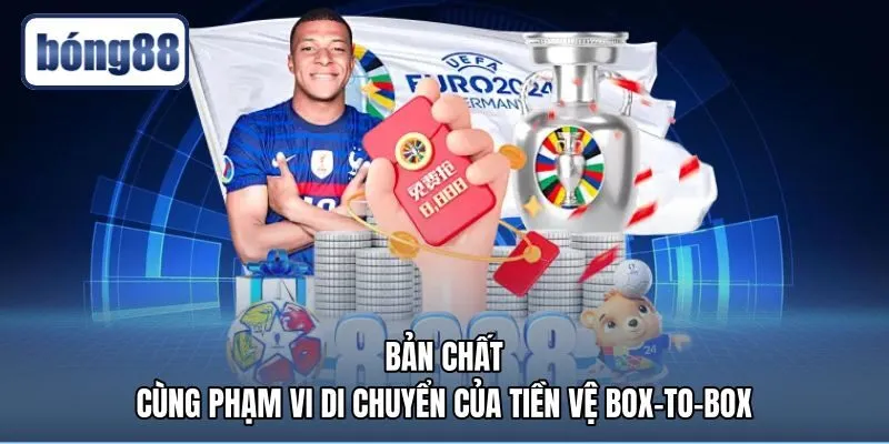 Phạm vi di chuyển dọc sân của tiền vệ con thoi